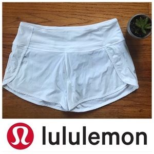 Lululemon Athletics Speed Shorts White